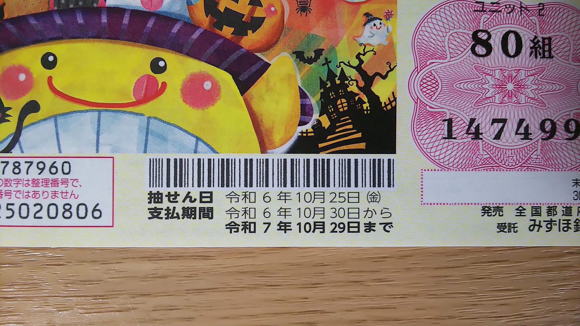 2024ハロウィンジャンボミニ換金